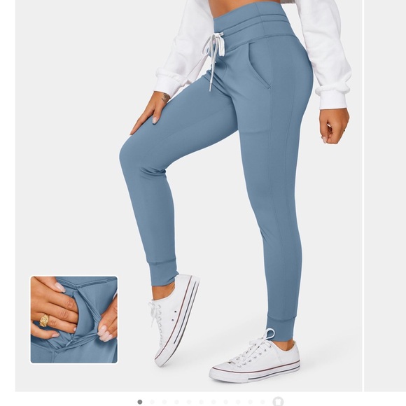 HALARA softly zero high waisted joggers in Blue shadow Size xs PETITE NWT - Picture 6 of 14